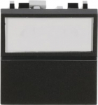 Color: Anthracite.   Rated voltage: 110 - 250 Vac   Rated current: 16 A   Screwless terminals   1-gang, 1-way - Normally Opened (NO) contact   Backlight included (230 Vac)   Size: 2 modules. 2CLA220490N1801 | 8427238198927