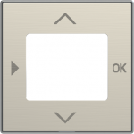 Color: Stainless Steel.   Cover plate for timer control element code: 8165.31. 2CLA856530A1401 | 8427238148908