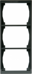 Cover frame 3-gang Anthracite - Impressivo 2TKA000365G1 | 6418677328077
