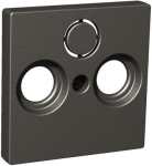 Cover plate, Exxact, for R/TV/SAT socket, anthracite WDE003845 | 3606480206900