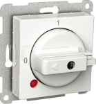 Rotary switch, Exxact, 2 positions, 16A, screw terminals, white WDE002200 | 3606480202629