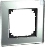 Single frame, glass, diamond silver, Merten M-Plan 489160 | 4042811007218