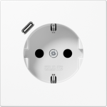 Socket outlet, 230V, with USB-C, white, LS LS1520-18CWW | 4011377184527
