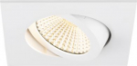 Downlight NEW TRIA 68, 11W, 3000K, 60&deg;, IP20, square, white 1007429 | 4024163277389