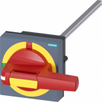 Door-coupling rotary operating mechanism Emergency switching-off with tolerance compensation Size 100 x 100 mm Shaft 8 x 8, 300 mm, 0-I, Complete unit Handle size 100 mm Accessory for 3KD size 3, 3KF size 2 8UD1141-2AF25 | 4001869525198