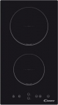 Candy Domino CDH 30 Vitroceramic, Number of burners/cooking zones 2, Touch, Timer, Black, Display CDH 30 | 8059019030654