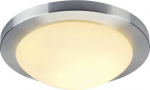 MELAN ceiling light, round, alu brushed, frosted glass, E27, max. 60W 155236 | 4024163117319