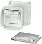 Waterproof junction box WP 0606 G with 5 pole terminals 6 mm2, grey IP68 62000105 | 4012591123606