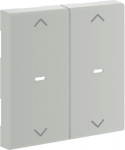 Rocker 2g, arrows, for Push-button-module, for Frontplate 55, hfr, lightgrey GW2AC7035 | 4012740983693