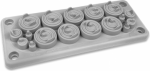 RMC17 IP65 RAL 7035 pelēka kabeļu ievada plātne UL MBA1N17X11 | 4744397020505