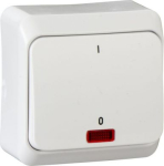One way switch with locator light, white 2P Prima WDE001021 | 5904093552789