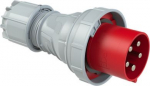 Industrial Plug 5x125A (3P+N+PE) 6h IP67 TWIST, red/grey 045-6 | 9003399020582