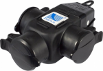 3-gang extender socket with grounding 3x230V IP44 D.3156S | 5908289621785