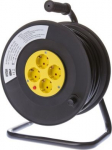 Cable reel with protection 4 sockets 50m black 831575090 | 4770364006678