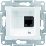 Single data outlet MEX 1xRJ45 cat.6 UTP white Sedna SDN4700121 | 18690495035930