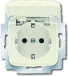 Socket outlet with lid, ivory B-D 20EUK-212-500 2CKA002018A1510 | 4011395175729