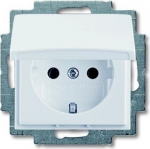 Kaanega pistikupesa valge 20 EUK-94-507 basic55 2CKA002018A0350 | 4011395090770