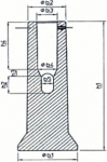 P-5 (>12m, 1000 kg) Base for metal pole P-5