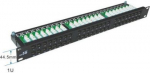 Patch panel 48p UTP Cat5e 1U black PP-5U-48/1U