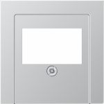 Centre plate 2xAudio/USB/UMA, A500, aluminium A569PLTAL | 4011377132351