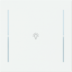 Labeling field with light icon for keypad 1-4-fold (KK/U4.70.xx).   Available for the design ranges:   - Busch-art linear   - Alba 2CKA006199A0455 | 4011395338643