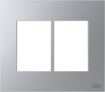 Color: Silver   Size (height x width): 122 x 138 mm   Mounting plate code suitable for 4"x4" Brazilian boxes: N2673.9. 2CLA267360N1302 | 8427238110684