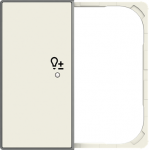 SRD-2-L-85BL - Cover plate - free@home / KNX 2-gang sensors - Dimmer - Left - Soft White 2CLA852641A1101 | 8427238145211