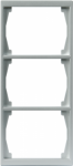 Cover frame 3-gang Aluminium - Impressivo 2TKA000367G1 | 6418677328084