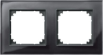 Double frame, glass, onyx black, Merten M-Plan 489203 | 4042811081416