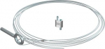 Piekares stieple ar cilpskrūvi 1x2000mm, St, G 1450521 | 4012197009526