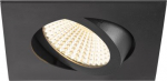 Downlight NEW TRIA 68, 11W, 3000K, 60&deg;, IP20, square, black 1007430 | 4024163277372