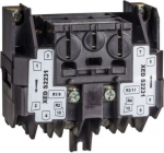 Spring return contact block, 2-pole, front mounting. range of product: Harmony XAC - product or component type: contact block - component name: XEDS - electrical circuit type: power circuit - contact block application: 2-speed - contact block type: d ...