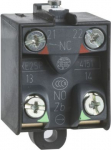 Snap action contact block for 2 step foot switch, 1 NC+1 NO. range of product: Preventa Safety detection - accessory / separate part designation: snap action contact block - accessory / separate part type: contact block - accessory / separate part ca ...