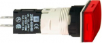 Complete pilot light, Harmony XB6, rectangular red, plastic, 16mm, integral LED, 12...24V XB6DV4BB | 3389110764512