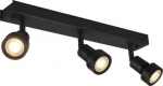 PURI 3 ceiling light, matt black, 3x GU10, max. 3x 50W, incl. deco ring 147380 | 4024163144599