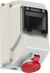 Wall mounted socket 4x16A (3P+PE) 6h IP44 with window 75143-6 | 9003399982798