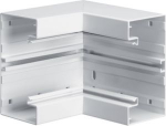 Internal corner of base profile for BRA 68x130mm lid 80mm of alu traffic white BRA6513049016 | 4012740014076