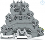 Quadruple-deck rail-mounted tb Rail-mount. tb for el. motor wiring, grey 2002-4157 | 4050821579441