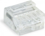MICRO PUSH WIRE connector 4-conductor terminal block, transparent 243-144 | 4017332230469