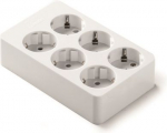 Extension 6 sockets white FM2506 | 8429760421184