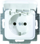 Socket outlet with lid, white ReflexSl 20EUK-214 2CKA002018A1508 | 4011395173145