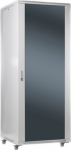 19&Prime; Floor switch cabinet 42U, depth: 80cm, grey, glass door 42U-80/80NAC | 2000001341384