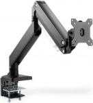 Digitus Desk Mount | Universal Single Monitor Mount with Gas Spring and Clamp Mount | Adjustable Height, Rotate, Tilt, Swivel | 15-35 " | Maximum weight (capacity) 15 kg | Black DA-90426 | 4016032479758