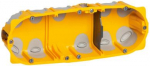 Flush mounting box EcoBatibox - 3 gang depth 40 mm - dry partitions 080023 | 3245060800239