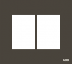 Color: Anthracite   Size (height x width): 122 x 138 mm   Mounting plate code suitable for 4"x4" Brazilian boxes: N2673.9. 2CLA267360N1802 | 8427238110691