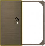 Cover plate Symbol "light" for Dimmer Single push button Gold - Sky Niessen 2CLA852641A1201 | 8427238198682