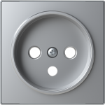 Color: SilverCover plate for Schuko socket outlet code: 8187 2CLA858700A1301 | 8427238134420