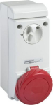 Unika interlocked socket - 32 A - 3P + E - 380...415 V AC - IP65 - wall 83096 | 3303430830962