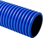 Flexible halogen free double-coated corrugated pipe KOPOFLEX diameter 160 mm, blue, length 25 m KF 09160_CB | 8595057647794