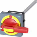 Door coupling operating mechanism Emergency switching-off with tolerance compensation Size 100 x 100, Shaft 10x 10, 300 mm,  Test-0-1 Complete unit Handle size 100 mm Accessory for 3KF size 3 8UD1141-3AF25 | 4001869549682